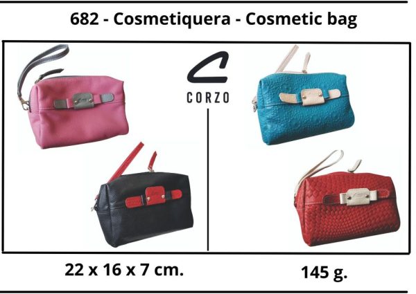 682 - Princess - Cosmetiquera en cuero - Cosmetic bag