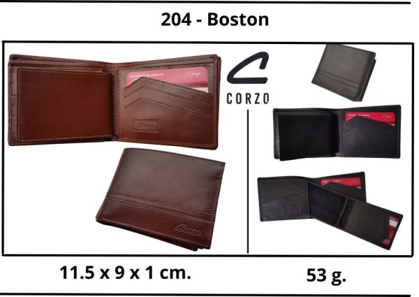 Billetera para hombre, en cuero becerro - 204
