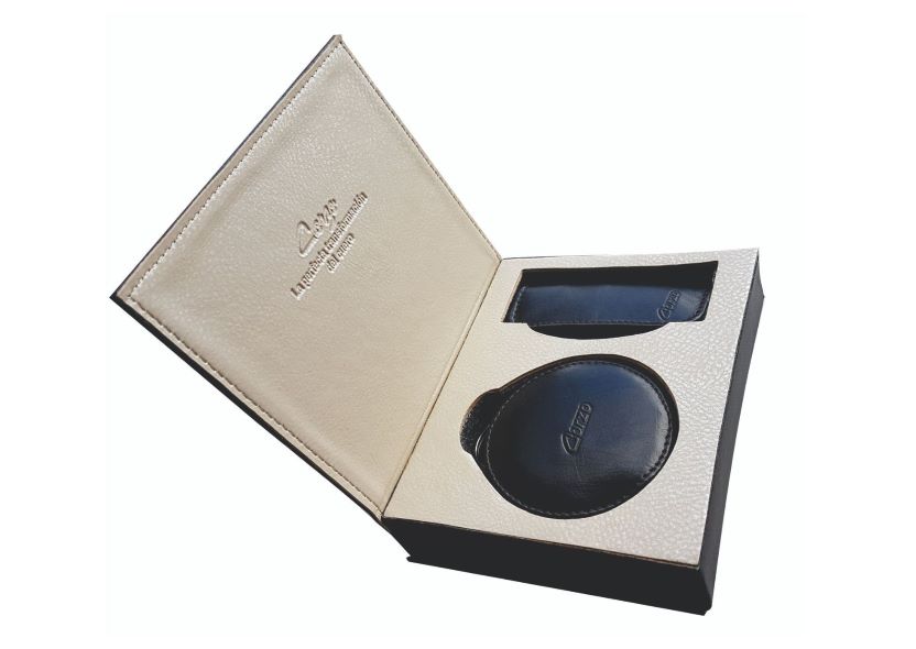 897 - Porta polvera con portalabial en cuero becerro - Luxury - Imagen 2