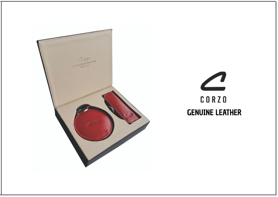 897 - Porta polvera con portalabial en cuero becerro - Luxury