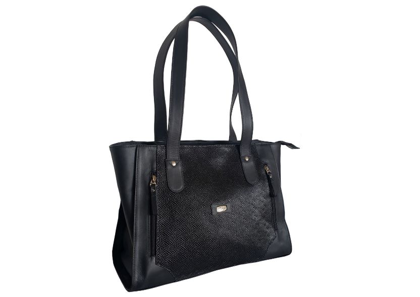 491 - Bolso Dama en cuero - Alligator. - Imagen 8