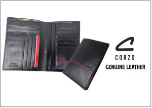 533 – Billetera porta pasaporte en cuero becerro – Itaca