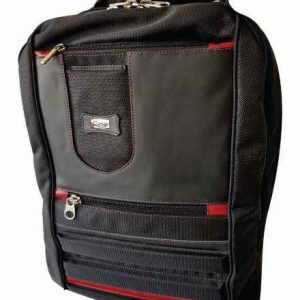 696 – Morral en cuero legítimo con lona – Leather backpack