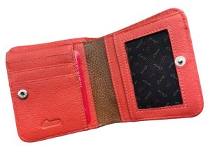 793 – Billetera pequeña en cuero legítimo,  para dama – Trapani