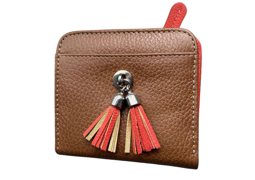 793 - Billetera pequeña en cuero legítimo, para dama - Trapani - Imagen 3