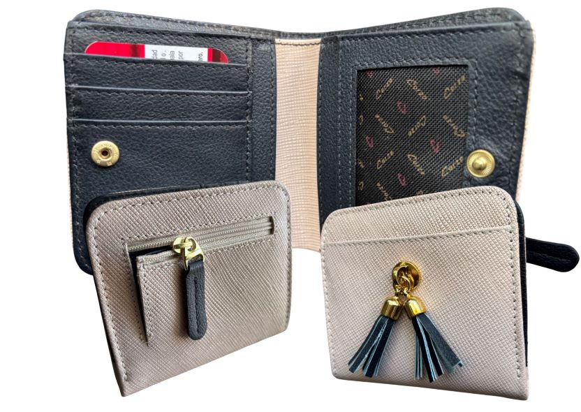 793 - Billetera pequeña en cuero legítimo, para dama - Trapani - Imagen 7