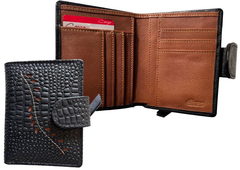 645B - Billetera mediana en cuero legítimo, para dama - Filadelfia - Imagen 4