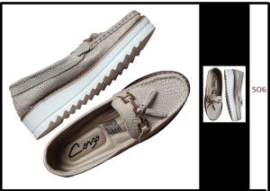 Zapato Dama, en cuero legítimo. Referencia 825A