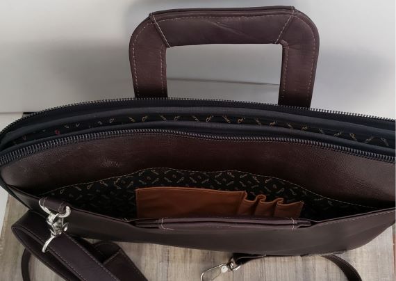 Maletín computador en cuero extraplano. Referencia 134N - Imagen 8