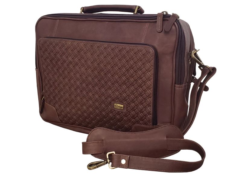 351 - Maletín de viaje en cuero legítimo - 24 horas - Imagen 3