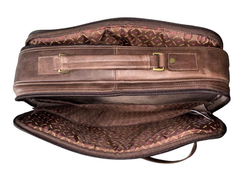 351 - Maletín de viaje en cuero legítimo - 24 horas - Imagen 6