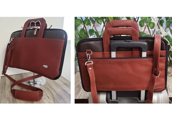 Maletín computador en cuero extraplano. Referencia 134N - Imagen 10