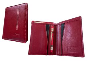 118A – Billetera vertical,  en cuero para hombre – Benny