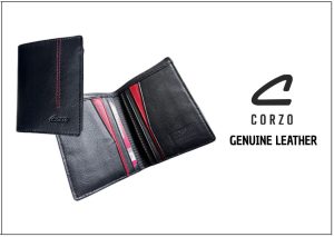 118A – Billetera vertical,  en cuero para hombre – Benny